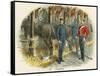 Working in the Military Stables-Richard Simkin-Framed Stretched Canvas