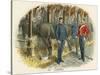 Working in the Military Stables-Richard Simkin-Stretched Canvas