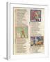 Working in the Months of September, October, November, Miniature from Breviary of Love-Matfre Ermengau-Framed Giclee Print