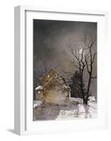 Working Late-Ray Hendershot-Framed Art Print