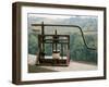 Working Model of an Olive Press from One of Leonardo's Drawings-Leonardo da Vinci-Framed Giclee Print