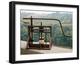 Working Model of an Olive Press from One of Leonardo's Drawings-Leonardo da Vinci-Framed Giclee Print