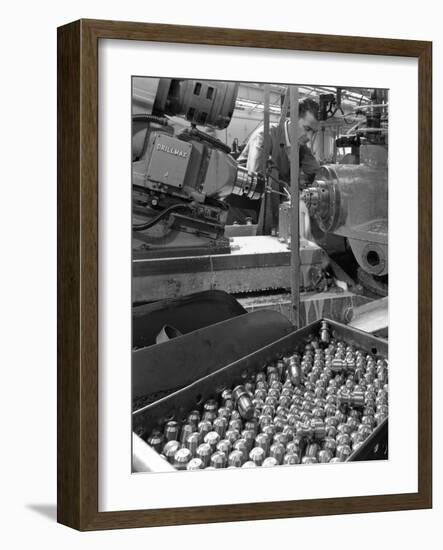 Working on a Drillmax Machine, Park Gate Iron and Steel Co, Rotherham, South Yorkshire, 1964-Michael Walters-Framed Photographic Print