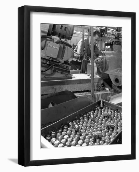 Working on a Drillmax Machine, Park Gate Iron and Steel Co, Rotherham, South Yorkshire, 1964-Michael Walters-Framed Photographic Print