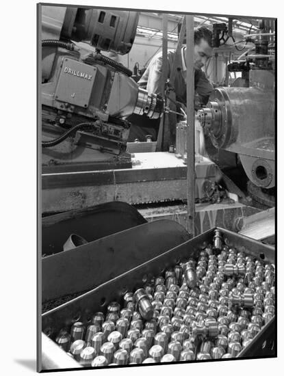 Working on a Drillmax Machine, Park Gate Iron and Steel Co, Rotherham, South Yorkshire, 1964-Michael Walters-Mounted Photographic Print