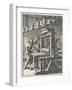 Working on a Dutch Flat Bed Press-Jan Luiken-Framed Art Print