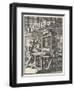 Working on a Dutch Flat Bed Press-Jan Luiken-Framed Art Print