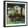 "Working on the Jalopy," July 15, 1961-George Hughes-Framed Premium Giclee Print