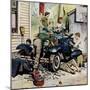 "Working on the Jalopy", May 20, 1950-Stevan Dohanos-Mounted Giclee Print