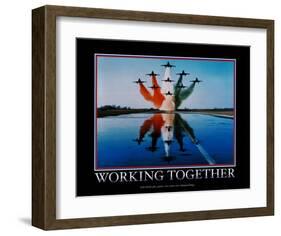 Working Together-null-Framed Art Print