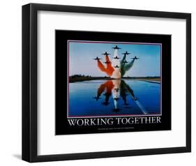 Working Together-null-Framed Art Print