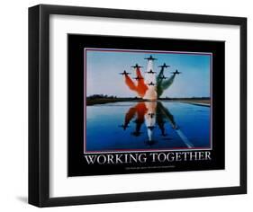 Working Together-null-Framed Art Print