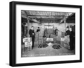 Working with Bristles in a Warehouse, London, 1938-null-Framed Photographic Print