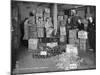 Working with Bristles in a Warehouse, London, 1938-null-Mounted Photographic Print