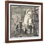 Workman Building Statue of Liberty-null-Framed Giclee Print