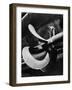 Workman Checking Out One of the Newly Constructed 34 Ton Propellers-Alfred Eisenstaedt-Framed Photographic Print