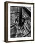 Workmen Attach Steel Beams Above Street During Construction of the Manhattan Company Building-Arthur Gerlach-Framed Photographic Print