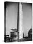 Workmen Building Huge Chimneys at World's Biggest Coal-Fueled Power Plant-Margaret Bourke-White-Stretched Canvas