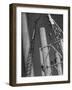 Workmen Builiding Chimneys at World's Biggest Coal-Fueled Generating Plant-Margaret Bourke-White-Framed Photographic Print