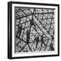 Workmen Covering Top of the Geodesic Dome, Ford Rotunda Outside their River Rouge Plant-Howard Sochurek-Framed Photographic Print