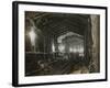 Workmen in Tunnel-null-Framed Photographic Print