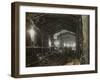 Workmen in Tunnel-null-Framed Photographic Print