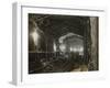 Workmen in Tunnel-null-Framed Photographic Print