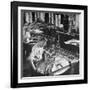 Workmen Installing Steel String Frames Into Grand Piano Cabinets at Steinway Piano Factory-Margaret Bourke-White-Framed Photographic Print