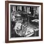 Workmen Installing Steel String Frames Into Grand Piano Cabinets at Steinway Piano Factory-Margaret Bourke-White-Framed Photographic Print