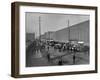 Workmen of Harland and Wolff's Shipyard Leave to Make their Way Home, C.1912-Robert John Welch-Framed Giclee Print