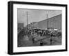 Workmen of Harland and Wolff's Shipyard Leave to Make their Way Home, C.1912-Robert John Welch-Framed Giclee Print