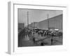 Workmen of Harland and Wolff's Shipyard Leave to Make their Way Home, C.1912-Robert John Welch-Framed Giclee Print