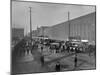 Workmen of Harland and Wolff's Shipyard Leave to Make their Way Home, C.1912-Robert John Welch-Mounted Giclee Print