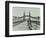 Workmen on Old Chelsea Bridge, London, 1921-null-Framed Photographic Print