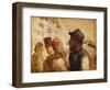 Workmen on the Street, 1838-40 (Oil on Board)-Honore Daumier-Framed Giclee Print