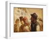Workmen on the Street, 1838-40 (Oil on Board)-Honore Daumier-Framed Giclee Print