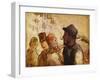 Workmen on the Street, 1838-40 (Oil on Board)-Honore Daumier-Framed Giclee Print