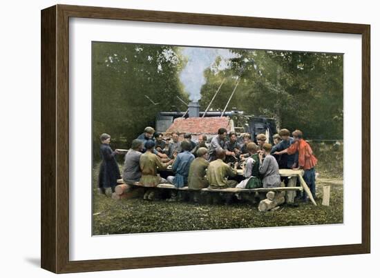Workmen's Canteen in a Village, Russia, C1890-Gillot-Framed Giclee Print