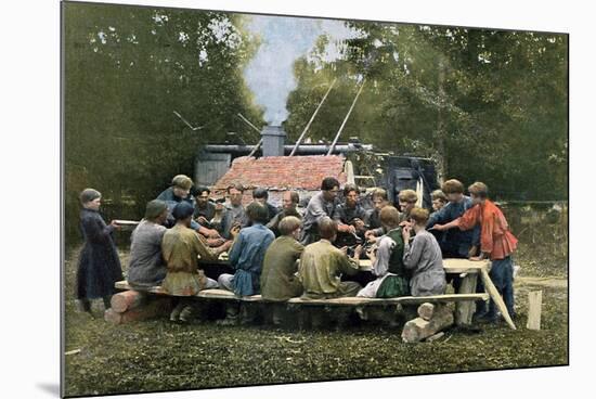 Workmen's Canteen in a Village, Russia, C1890-Gillot-Mounted Giclee Print