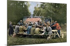 Workmen's Canteen in a Village, Russia, C1890-Gillot-Mounted Giclee Print