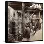 Workmen Watching Kilns Full of Awata Porcelain, Kinkosan Works, Kyoto, Japan, 1904-Underwood & Underwood-Framed Stretched Canvas