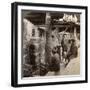 Workmen Watching Kilns Full of Awata Porcelain, Kinkosan Works, Kyoto, Japan, 1904-Underwood & Underwood-Framed Photographic Print