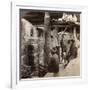 Workmen Watching Kilns Full of Awata Porcelain, Kinkosan Works, Kyoto, Japan, 1904-Underwood & Underwood-Framed Photographic Print