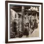 Workmen Watching Kilns Full of Awata Porcelain, Kinkosan Works, Kyoto, Japan, 1904-Underwood & Underwood-Framed Photographic Print