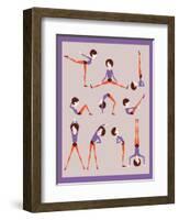 Workout-yemelianova-Framed Art Print