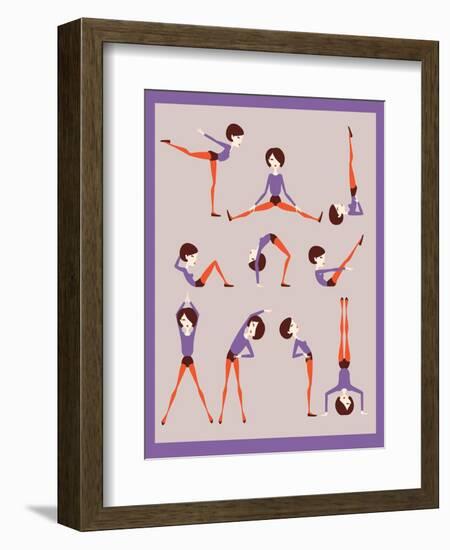 Workout-yemelianova-Framed Art Print