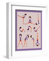 Workout-yemelianova-Framed Art Print