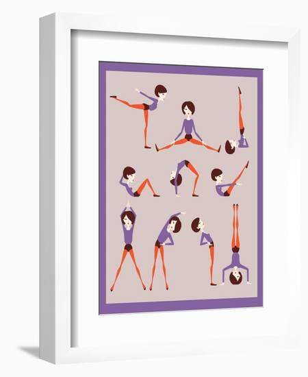 Workout-yemelianova-Framed Art Print