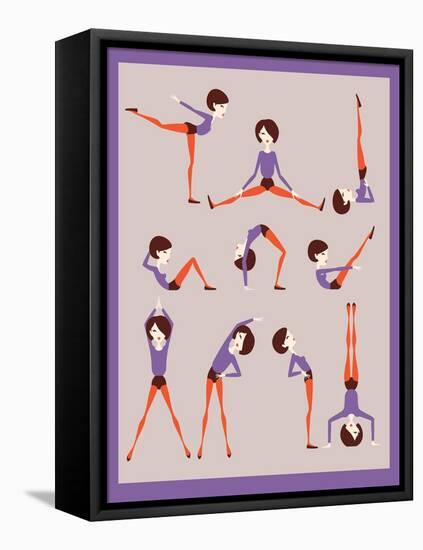 Workout-yemelianova-Framed Stretched Canvas