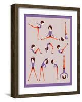 Workout-yemelianova-Framed Art Print